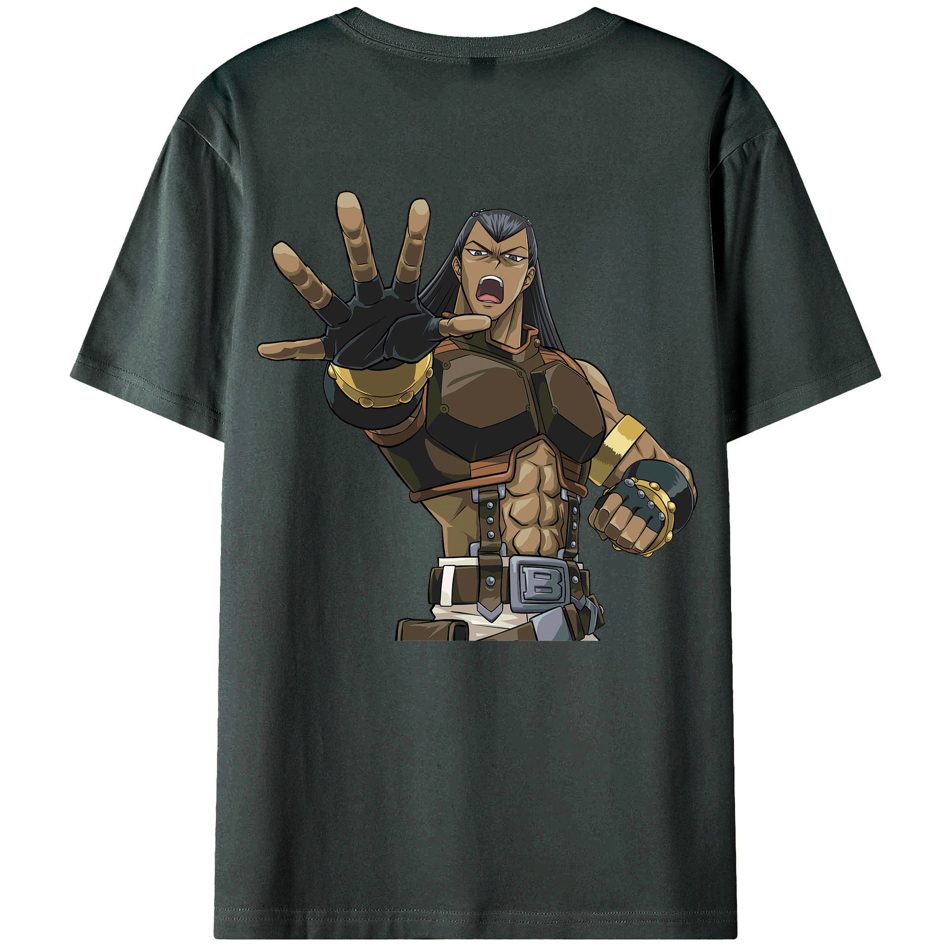 （画像用） 遊☆戯☆王 Yu-Gi-Oh! 綿100％ メンズ半袖Tシャツ（バックプリント） 通気性